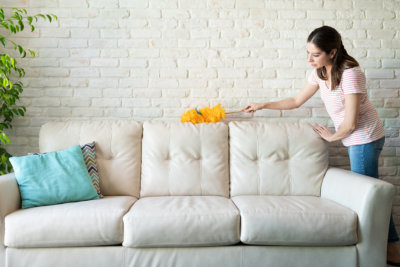 woman cleaning