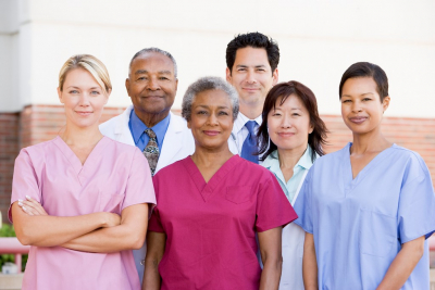 medical staffs smiling